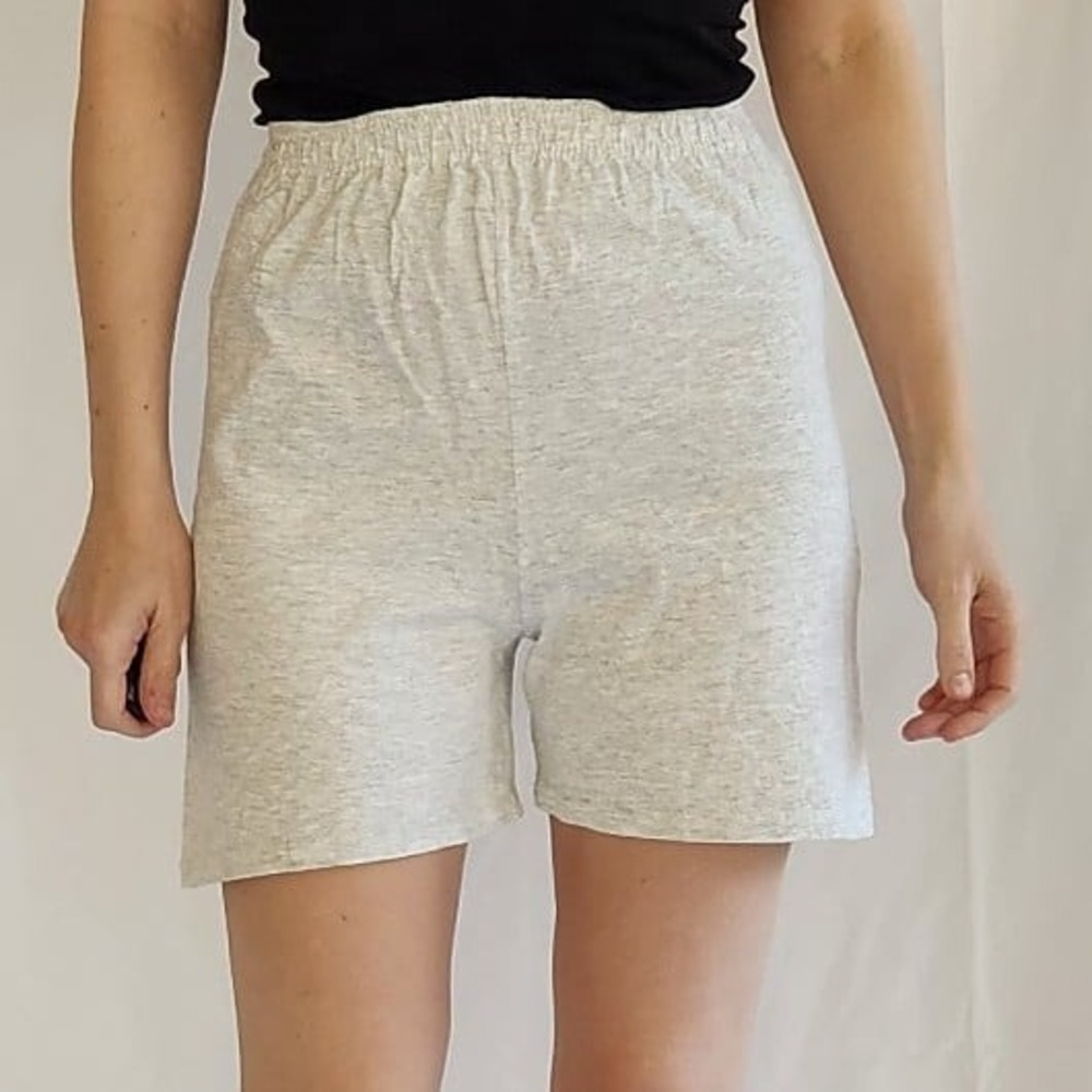 90s/Y2K‎ Gray Cotton Pull On Shorts